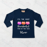 Personalised Kids Halloween Most Wonderful Time Of The Year Long Sleeved Top