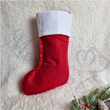 Personalised Personalised Luxury Plush Santa Sacks and Stocking Sets - Red or Grey