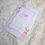Personalised Kids Easter Bunny Letter for Easter Egg Hunt - Pink or Blue Design