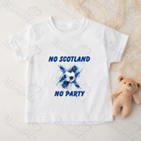 No Scotland No Party Scotland Football T-shirt for World Cup - Various Sizes - Design 4
