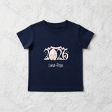 Personalised 2026 My First Easter Organic Cotton Baby Tee: Easter Bunny 2026 Design