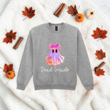 Dead Inside With Ghost Sweatshirt | Adult Halloween Sweater | Available In A Huge Range Of Colours