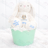 Personalised My Very First Easter Bunny Teddy. Custom Keepsake 1st Easter Bunny Plush