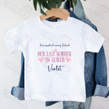 Personalised Class of 2026 Leavers Graduation T-shirt - "Our Last Summer" 26 Leaver