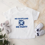 No Scotland No Party Scotland Football T-shirt for World Cup - Various Sizes - Design 3