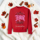 Little Terror Energy Sweatshirt | Halloween Toddler Matching Top | Kids Halloween Sweatshirt | Available In A Range Of Colours