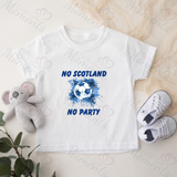 No Scotland No Party Scotland Football T-shirt for World Cup - Various Sizes - Design 4