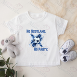 No Scotland No Party Scotland Football T-shirt for World Cup - Various Sizes - Design 7