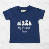 Personalised Baby "My 1st Easter" T-shirt - Easter Train Design