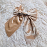 Personalised Christmas Velvet Hair Bow - Christmas Presents Design