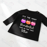Personalised Kids Halloween Most Wonderful Time Of The Year Long Sleeved Top