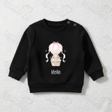 Personalised Happy Easter Sweatshirt. Custom Baby/Toddler/Kids Jumper - Hot Air Balloon Design