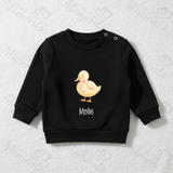 Personalised Little Chick Sweatshirt. Custom Baby/Toddler/Kids Jumper