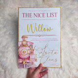 Personalised Express Train Nice List Certificate from Santa Claus. Custom Christmas Eve Box Filler - Pink or Navy