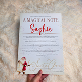 Personalised "A Magical Note" Christmas Letter from Santa. Custom Xmas Santa Letter.