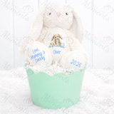 Personalised "My First Easter" Bunny Teddy. Custom Keepsake 1st Easter Bunny Plush