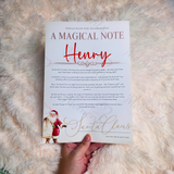 Personalised "A Magical Note" Christmas Letter from Santa. Custom Xmas Santa Letter.