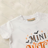 Personalised Mini Witch Energy Kids T-shirt | Halloween Toddler Top