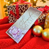 Personalised Christmas Story Book -Pink Believe Train and Ticket. Christmas Eve Box Fillers