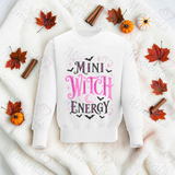 Mini Witch Energy Sweatshirt | Toddler Witch Halloween Top | Mummy And Me Matching Set | Kids Witch Sweatshirt