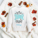Little Terror Energy Sweatshirt | Halloween Toddler Matching Top | Kids Halloween Sweatshirt | Available In A Range Of Colours