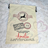 Personalised Christmas Special Delivery Santa Gift Sacks