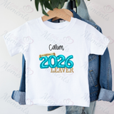 Personalised Class of 2026 Leavers Graduation T-shirt - Balloon Design