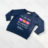 Most Wonderful Time Of The Year Larkwood Sweatshirt | Halloween Toddler Top