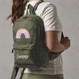 Personalised Kids Rainbow Mini Backpack