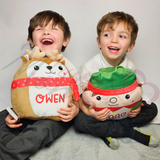 Personalised Reindeer Christmas Squidgy - 1st Christmas Reindeer Design