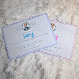 Personalised Easter Bunny Certificate. Custom Kids Treat for Easter Sunday.