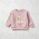 Personalised "My First Easter" Bunny Sweatshirt. Baby/Toddler Jumper - Easter Bunny Banner Design