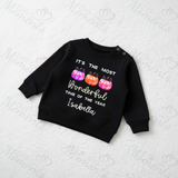 Most Wonderful Time Of The Year Larkwood Sweatshirt | Halloween Toddler Top
