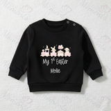 Personalised "My 1st Easter" Sweatshirt. Baby/Toddler Jumper - Easter Train Design
