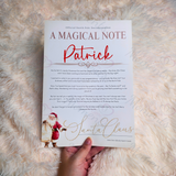 Personalised "A Magical Note" Christmas Letter from Santa. Custom Xmas Santa Letter.