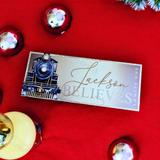 Personalised Christmas Story Book - Navy Believe Train and Ticket. Christmas Eve Box Fillers
