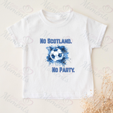 No Scotland No Party Scotland Football T-shirt for World Cup - Various Sizes - Design 7