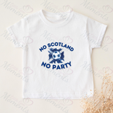 No Scotland No Party Scotland Football T-shirt for World Cup - Various Sizes - Design 3
