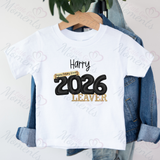 Personalised Class of 2026 Leavers Graduation T-shirt - Balloon Design