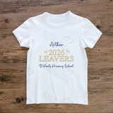 Personalised Class of 2026 Leavers Graduation T-shirt - 2026 Leavers Design