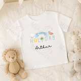Personalised "My Very First Holiday" T-shirt. Custom Airport Outfit