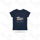 Personalised Born In 2026 Organic Cotton Baby Tee: Safari Animal Design