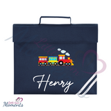 Personalised Train Book Bag - Design 2