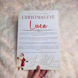 Personalised Christmas Eve Letter from Santa Claus. Custom Xmas Eve Box Filler - Santa Sack Design