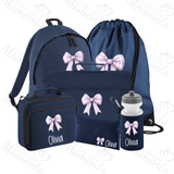 Personalised Mega Back To School Essentials Bundle - Gingham Bow