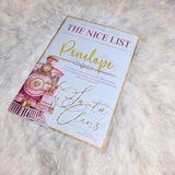 Personalised Express Train Nice List Certificate from Santa Claus. Custom Christmas Eve Box Filler - Pink or Navy