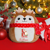 Personalised Reindeer Christmas Squidgy - 1st Christmas Santa Claus Design