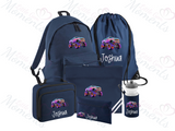 Personalised Mega Back To School Essentials Bundle - Neon Monster Truck