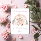 Personalised Happy Mother's Day Card. Fully Custom Card for Mum, Granny, Mummy