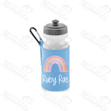 Personalised Rainbow School Water Bottle